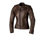 Veste cuir moto femme rst roadster 3 ce - marron - m