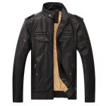 Veste en cuir veste en cuir  poches multiples pour hommes veste en cuir veste vtements pour hommes