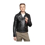 Veste en cuir redskins ref 57667 noir