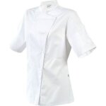 Veste de cuisine femme manille blanc manches courtes robur - robur