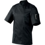 Veste de cuisine noir manches courtes Veste de cuisine noir manches courtes