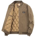 Veste dautomne en velours ctel pour homme style vintage streetwear chaud marron