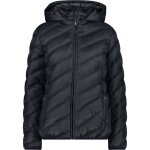 Veste en duvet cmp femme snaps hoodie - dark grey - r�sistante � leau - douce et compressible
