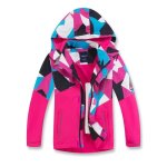 Veste enfant impermable coupe - vent  capuche color block doublee polaire - fuchsia - insfity - multisport ...