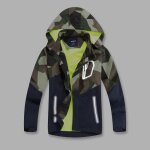 Veste enfant impermable coupe - vent  capuche color block doublee polaire - insfity - randonne