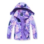 Veste enfant - insfity - imperm�able coupe - vent � capuche amovible - violet