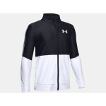 Veste enfant - under armour - prototype full zip - noir / blanc - manches longues - respirante