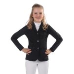 Veste �quitation de comp�tition fille qhp juliet - black - 8 ans