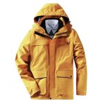 Veste exterieur hiver impermable femme  capuche 3 en 1 doubl polaire coupe - vent chaude couleur unie ...
