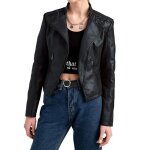 Veste femmes - 4xl veste en cuir pu veste motoveste été de motard vintage grande taille col revers - ... Veste femmes - 4xl veste en cuir pu veste motoveste été de motard vintage grande taille col revers - ...