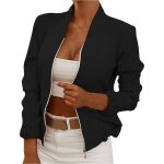 Veste femme - chic lgante - imprim lger - casual vintage - zipp - manches longues