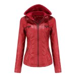 Veste femmeveste cuir pu femmejacket femme chapeau détachableveste à col montant courte (s - 4xl) - rouge ... Veste femmeveste cuir pu femmejacket femme chapeau détachableveste à col montant courte (s - 4xl) - rouge ...