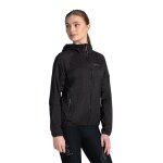 Veste femme kilpi rosa - noir - running - impermable - respirante