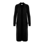 Veste femme - noisy may - nmcity - noir - longue - douce et extensible