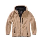 Veste femme polaire  capuche camel - brandit - grande capuche - peluche chaude - isolation thermique ...