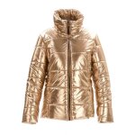 Doudoune femme ? couleur dor�e m�tallis�e ? chaude l�g�re & tendance ? style urbain chic