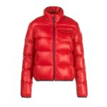 Doudoune femme ? rouge avec capuche ? chaude en duvet & lgre ? style urbain chic ? hiver