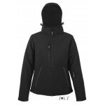 Veste femme - sol s - softshell hiver - impermable - double - capuche ajustable