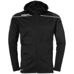 Veste de football uhlsport stream 22 track hooded - homme - noir - manches longues - respirant