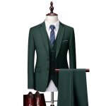 (veste + gilet + pantalon)costume homme 3 pices mariage business fit smoking simple poitrine men suits ...