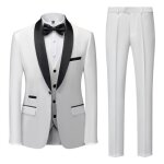 (veste + gilet + pantalon + noeud)costume homme mariage business slim fit smoking men suits blanc xd42b ... (veste + gilet + pantalon + noeud)costume homme mariage business slim fit smoking men suits blanc xd42b ...
