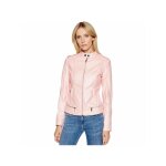 Veste - guess - femme - classic - rose - simili cuir