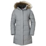 Veste helly hansen aden down parka - femme - gris - garniture en duvet