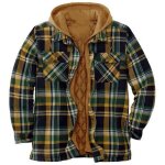 Veste hiver carreaux à capuche homme chaude epaisse casual veste zippee avec poches pour automne - hiver ... Veste hiver carreaux à capuche homme chaude epaisse casual veste zippee avec poches pour automne - hiver ...