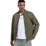 Veste homme blouson moto homme chaud blouson homme automne hiver - arme vert