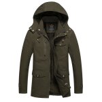 Veste homme à capuche classique manteau chaud polaire parka dextérieur dhiver militaire coupe - vent ... Veste homme à capuche classique manteau chaud polaire parka dextérieur dhiver militaire coupe - vent ...