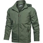 Veste homme veste homme col montant veste impermable homme automne coupe vent homme avec capuche - arme ...