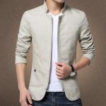 Veste homme - ecelen - coupe slim - 100% coton - beige Veste homme - ecelen - coupe slim - 100% coton - beige