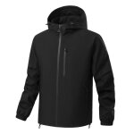 Veste homme extérieur randonnée coupe vent imperméable avec capuche respirante couleur contrastée - noir ... Veste homme extérieur randonnée coupe vent imperméable avec capuche respirante couleur contrastée - noir ...