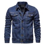 Veste hommeveste en jean mi saison de style vintage dlav classiqueveste jean homme denim trucker - ...