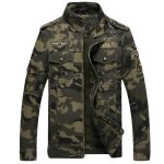 Veste homme - leoclotho - blouson camouflage - tissu l�ger - manches longues - fermeture zipp�e