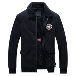 Veste homme de marque lux uni aviateur hiver et chaud de plus de velours en 100%coton slim v�tements ...