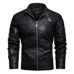 Veste hommes - mobigarlan - uni en slim pu cuir moto de bomber fit grande vtements masculin - xd170 ...