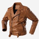 Veste homme - mobigarlan - vintage parker de cuir homme de courses - jaune - col revers - manches longues ...