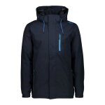 Veste homme ripstop hoodie - cmp - uni - noir bleu - impermable respirant - randonne