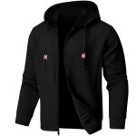 Veste homme slim pull homme marque luxe manteau hommes  capuche blouson homme - funmoon - gris