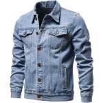 Veste hommetaille eu veste en jean homme poches multiplesmanches longues blousons homme col chemise - ... Veste hommetaille eu veste en jean homme poches multiplesmanches longues blousons homme col chemise - ...