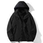 Veste impermable 3 en 1 pour homme - femme avec capuche amovible - alpinisme camping randonne