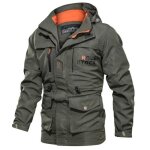 Veste imperm�able - arm�e - manches longues - capuchon - zipper - vert