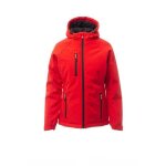Veste impermable  capuche femme - payper wear - gale pad - rouge / noir - soft - shell rembourr