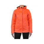 Veste impermable double polaire femme peak mountain ajik - neon corail - s