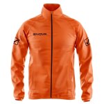 Veste imperm�able enfant givova basico orange fluo - coupe - vent � capuche
