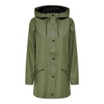 Impermable - only - veste femme onlelisa - vert - xl - tissu enduit pu - poches boutonnes