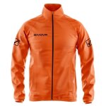 Veste impermable - givova - basico - orange fluo - manches longues - multisport