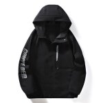 Veste impermable randonne montagne homme avec capuche coupe - vent extrieur respirant pour printemps ...