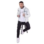 Veste en jean col mouton project x paris - bleu clair - s